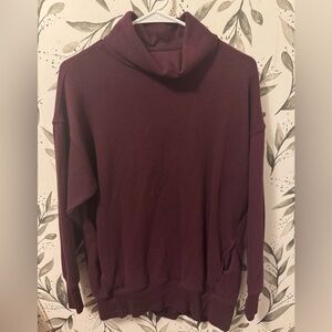 Aerie Burgundy Oversized Sweater